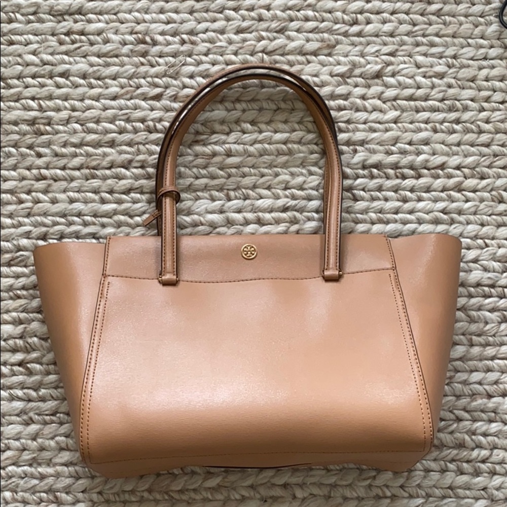 Tory Burch Camel Parker Small Tote
